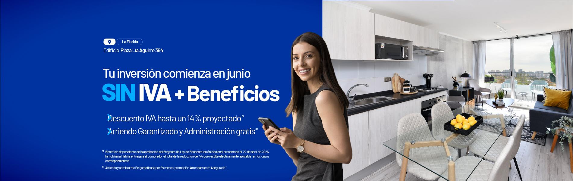 Venta de Departamentos 1 y 2 Dormitorios
